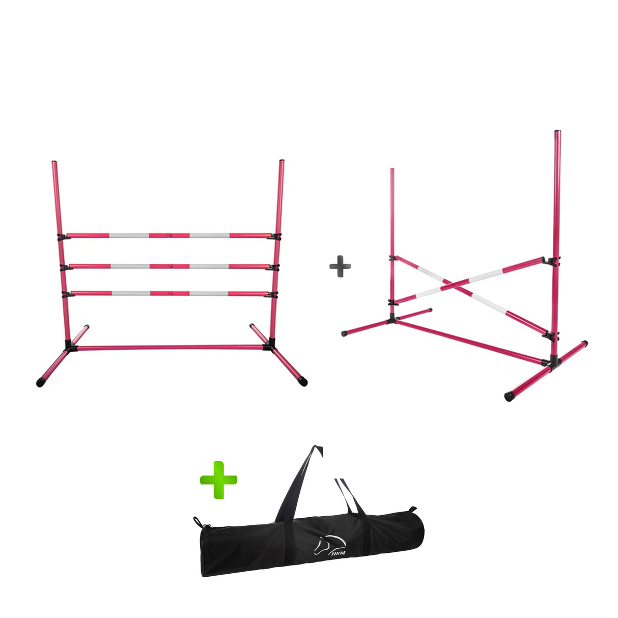 HKM Hobby Horse Sprung-Set Rosa