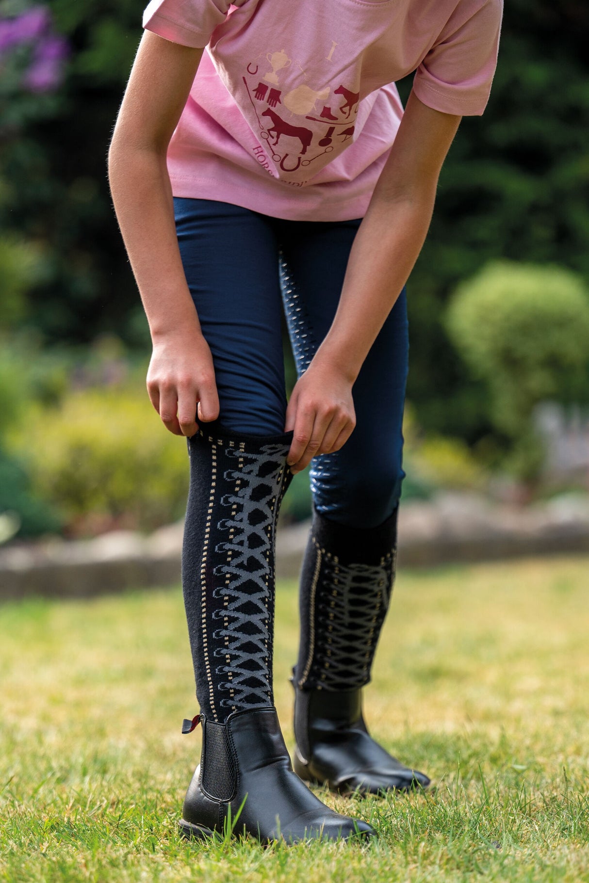 HKM Hobby Horse Reitsocken Schwarz