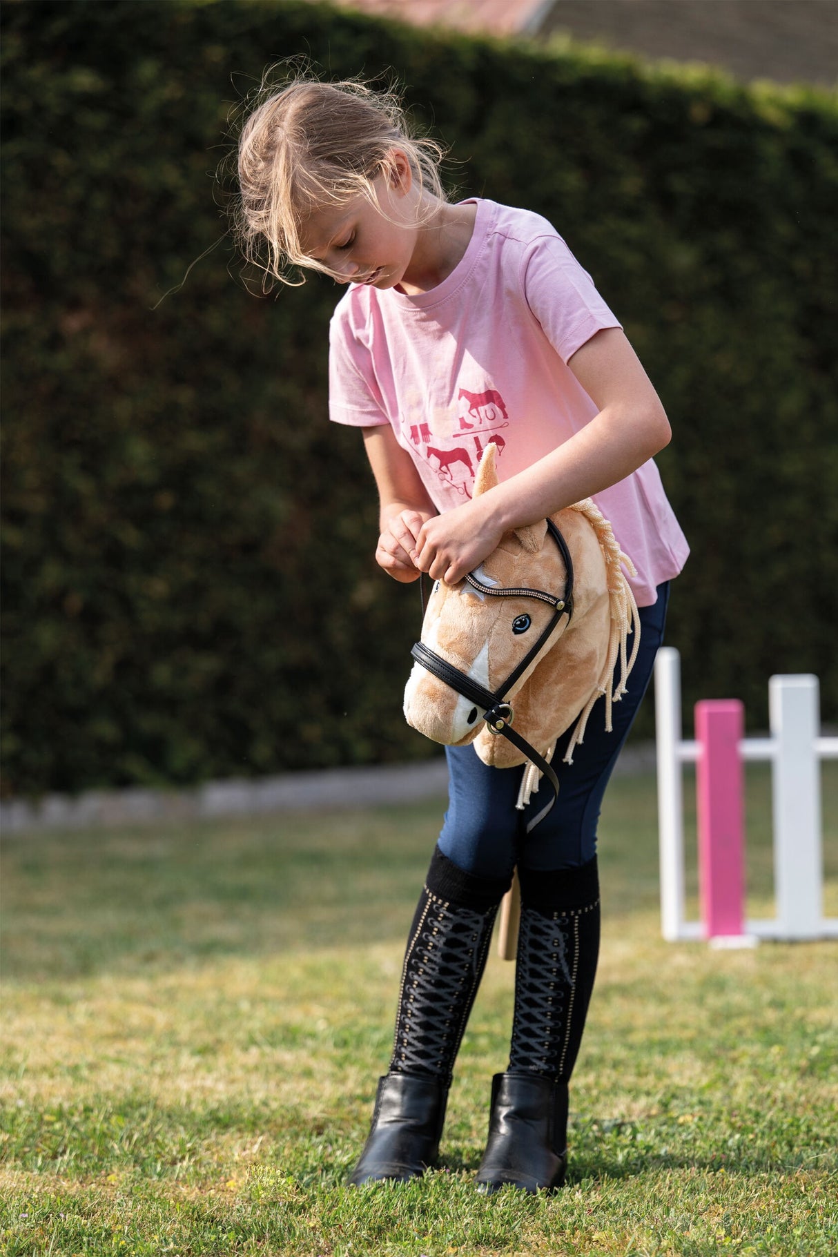 HKM Hobby Horse Stirnbänder Rosa