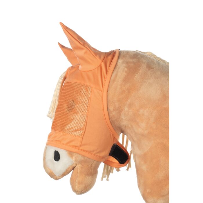Fliegenschutzmaske Orange - HKM Hobby Horsing