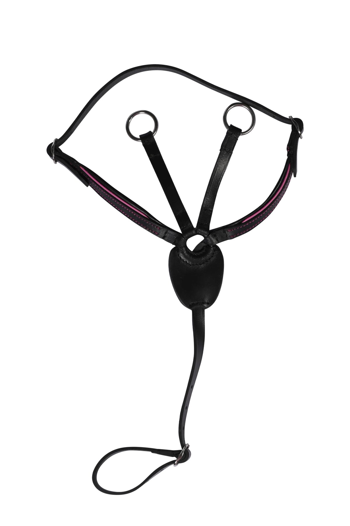 HKM Hobby Horse Martingal Manchester Schwarz/Pink