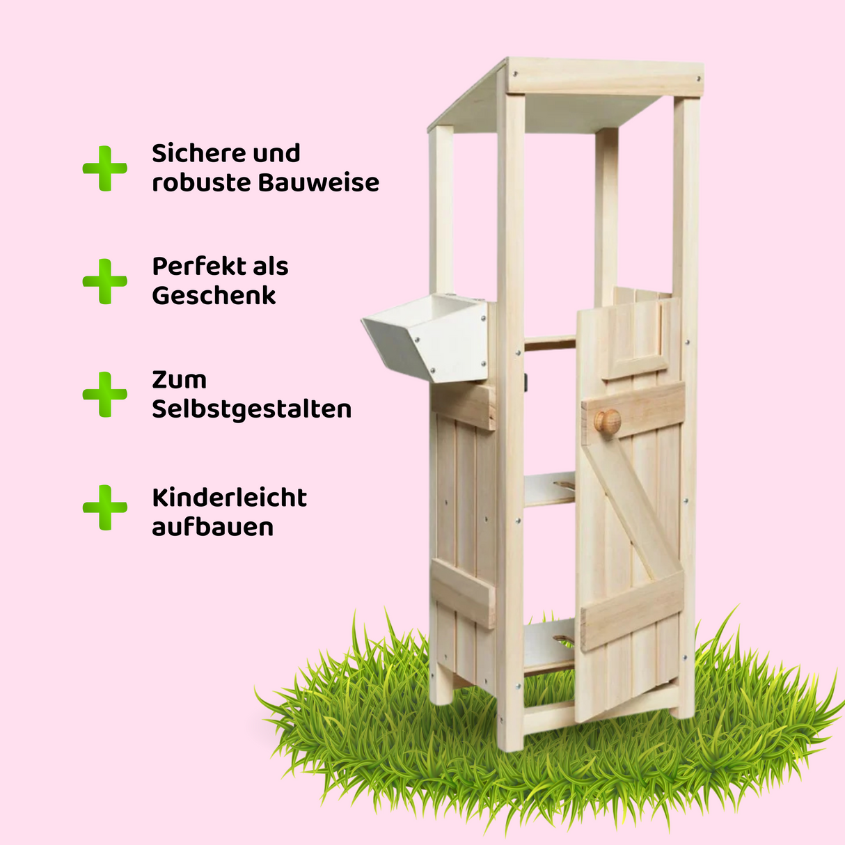 Panduro Hobby Horse Stall für 2 Pferde unbemalt