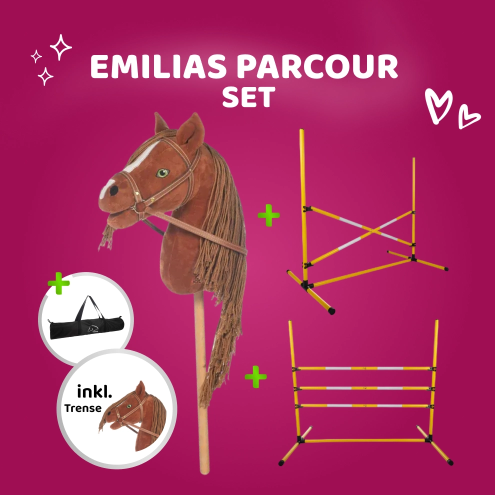 Emilias Parcours-Set – Hobby Horse Mini & Sprung-Set Gelb