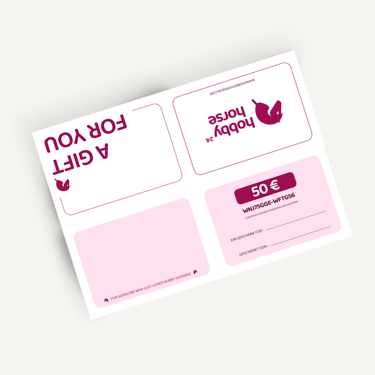 HobbyHorse24.com Geschenkgutschein