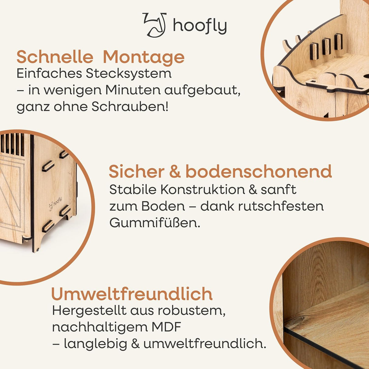 Hoofly® Hobby Horse Stall für 2 Pferde