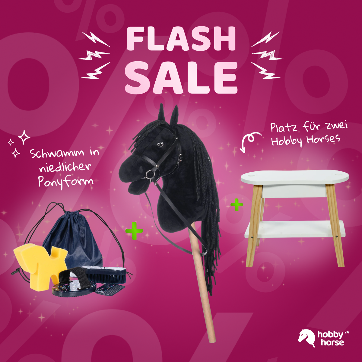 BLACK FRIDAY Hobby Horse Frisier BUNDLE