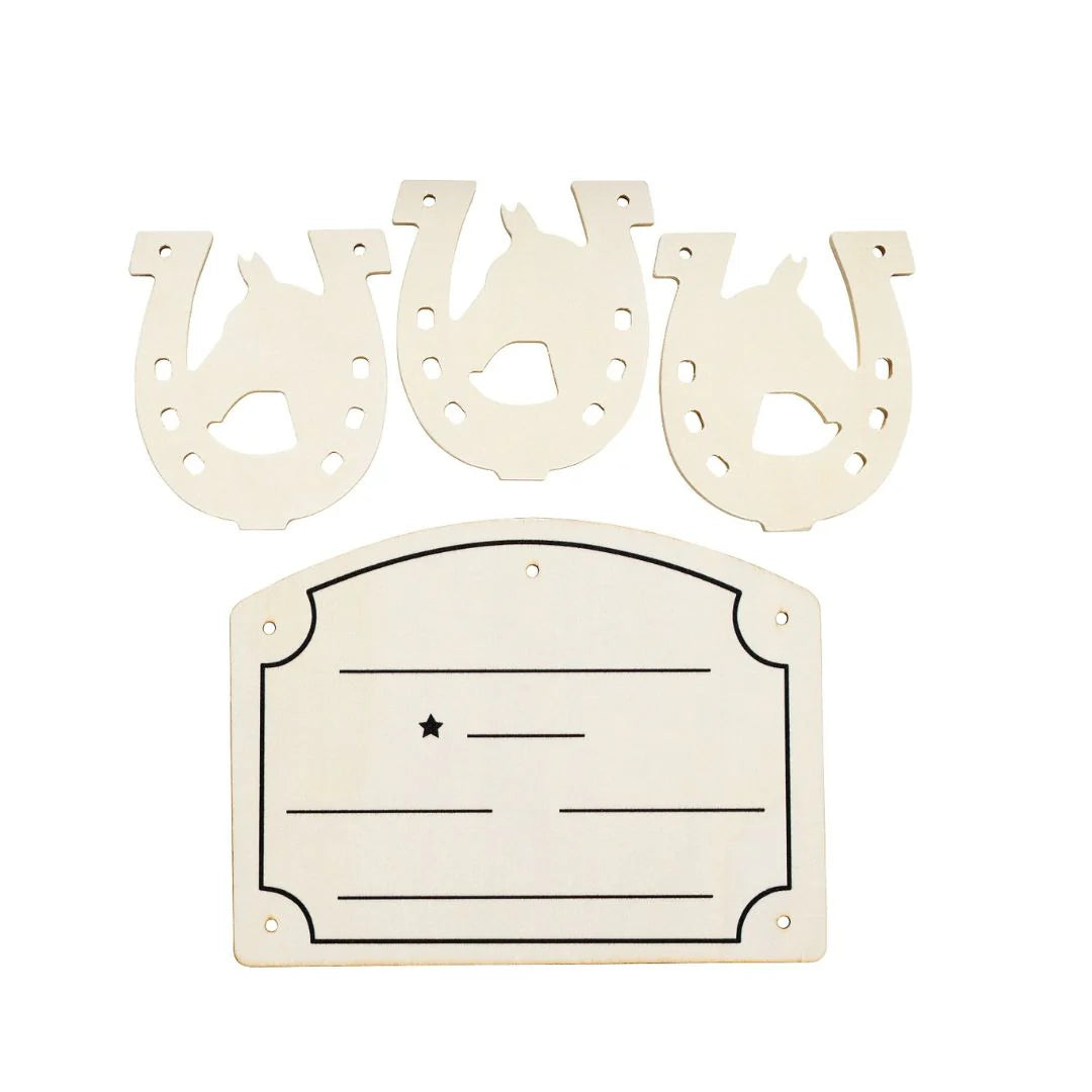 Panduro Hobby Horse Stallschild unbemalt