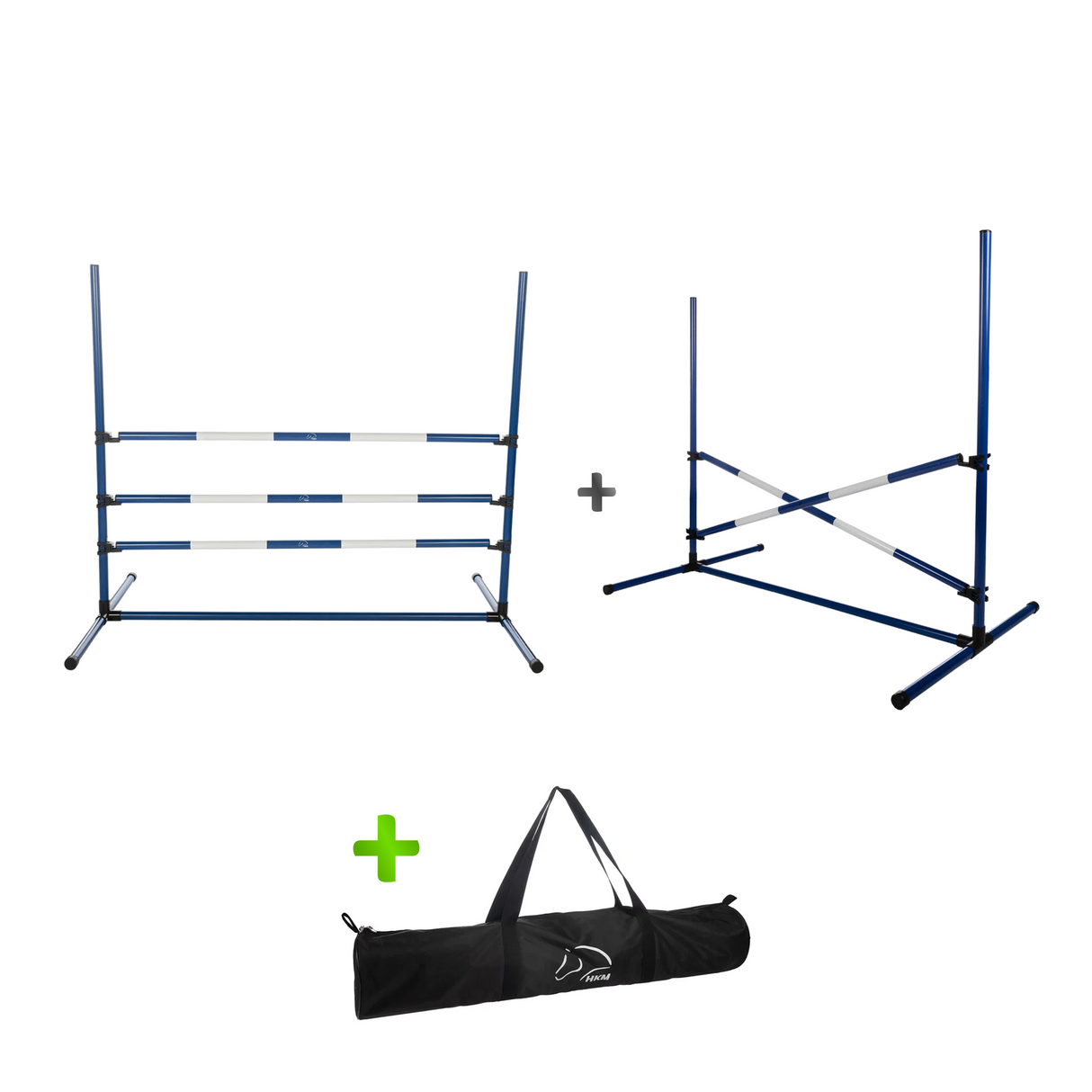 HKM Hobby Horse Sprung-Set Blau