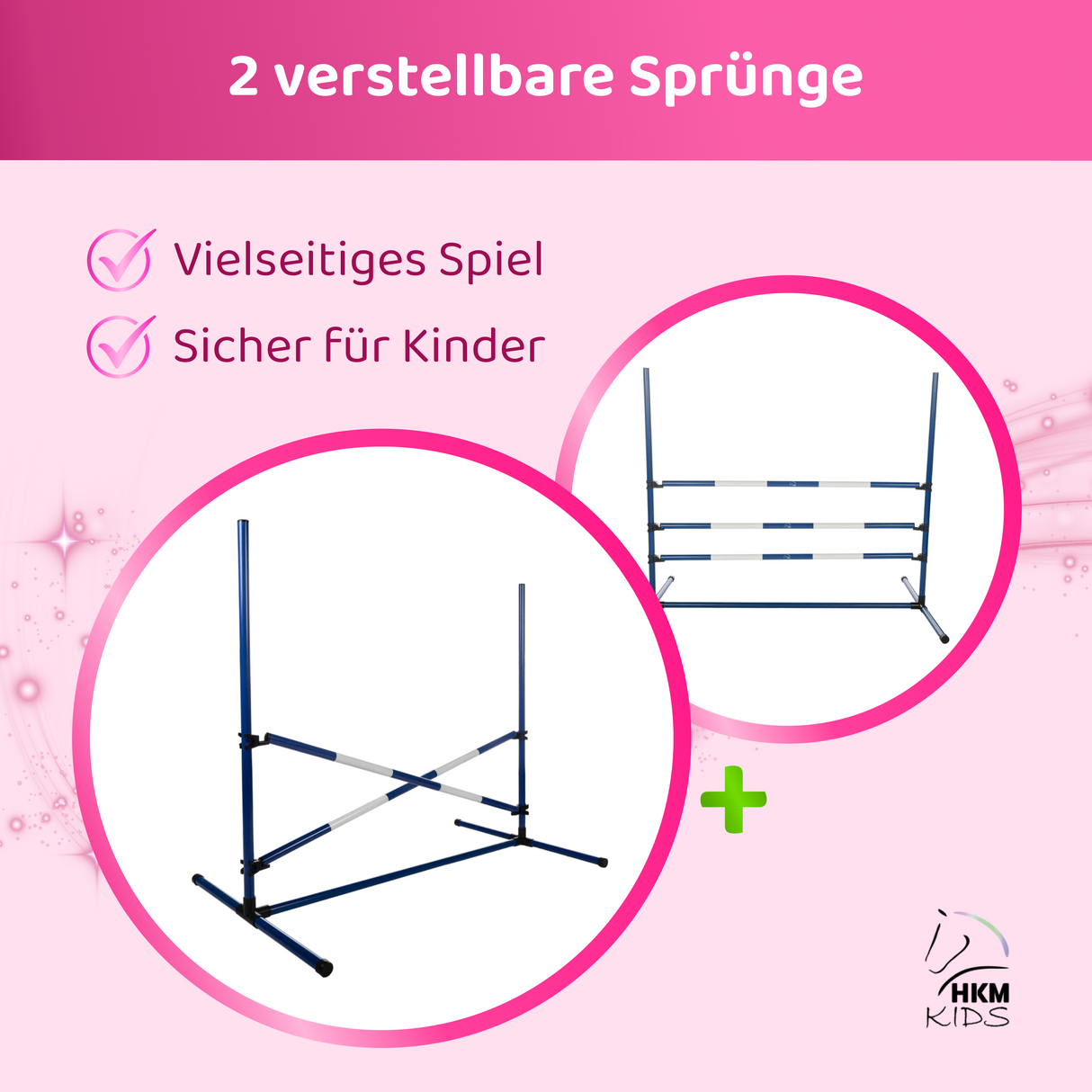 HKM Hobby Horse Sprung-Set Blau