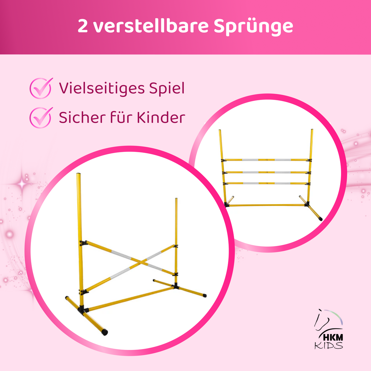 HKM Hobby Horse Sprung-Set Gelb