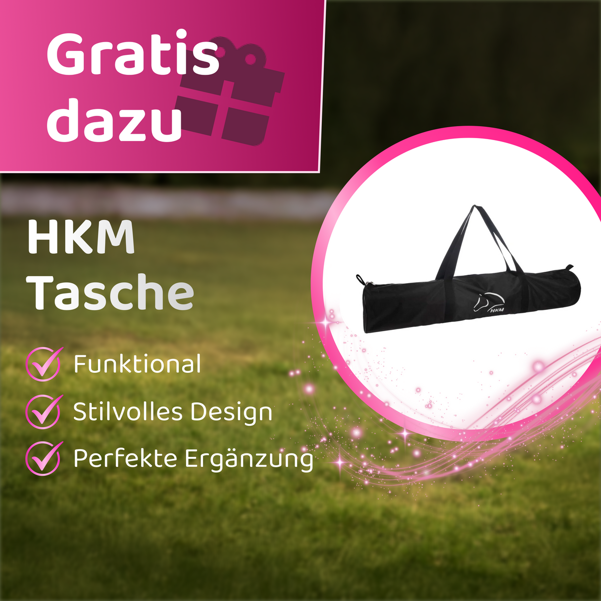 HKM Hobby Horse Sprung-Set Rosa