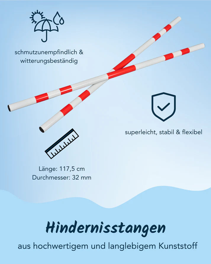 Hoopys Hindernis- und Trabstangen