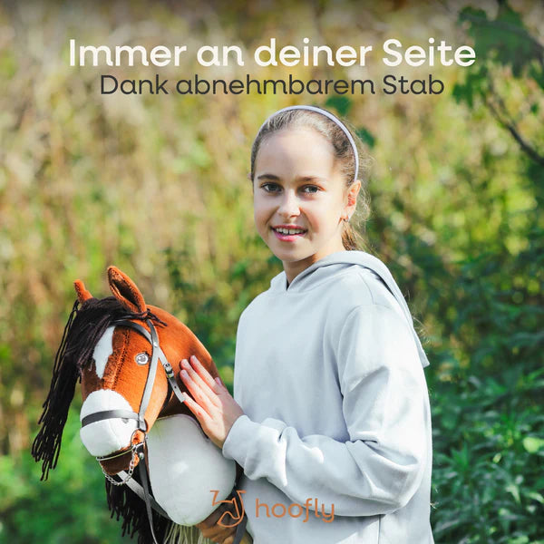 Hoofly® Hobby Horse Schwarzer Schecke