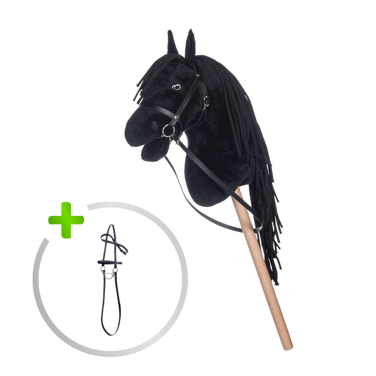 Lagersale: HKM Hobby Horse Geschwister Bundle Schwarz