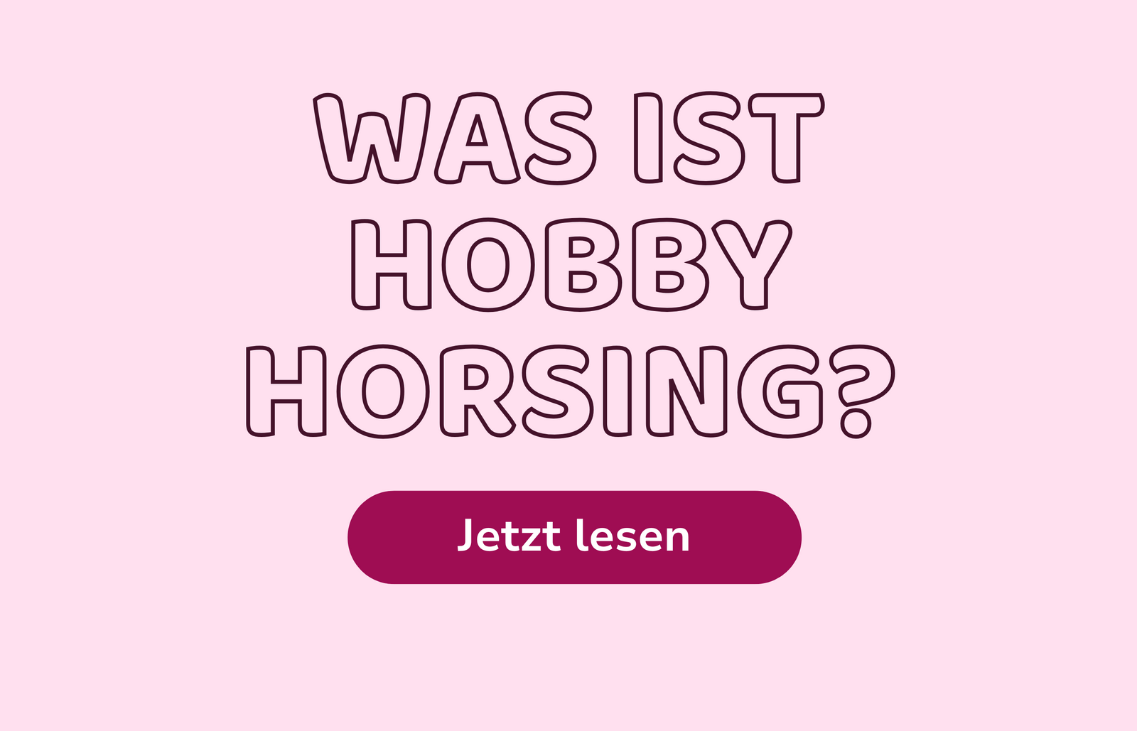 Was ist Hobby Horsing?