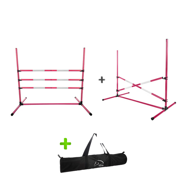 HKM Hobby Horse Sprung-Set Rosa