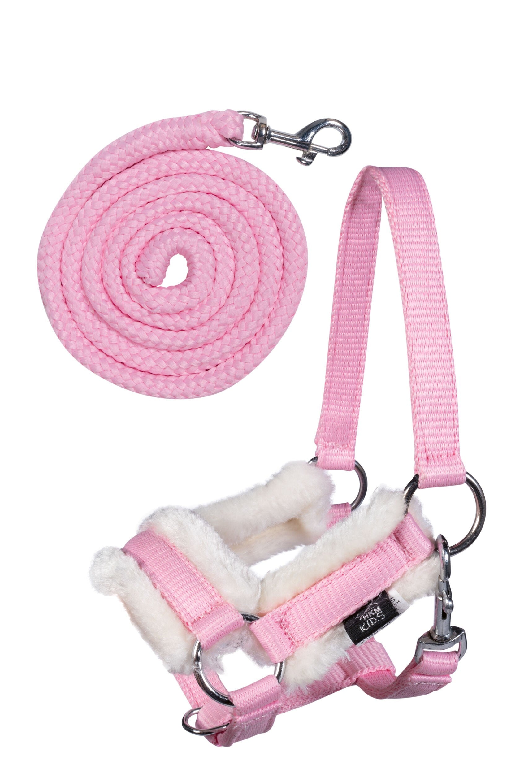 HKM Hobby Horse Halfter und Strick Rosa