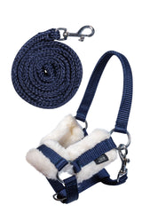 HKM Hobby Horse Halfter und Strick Dunkelblau