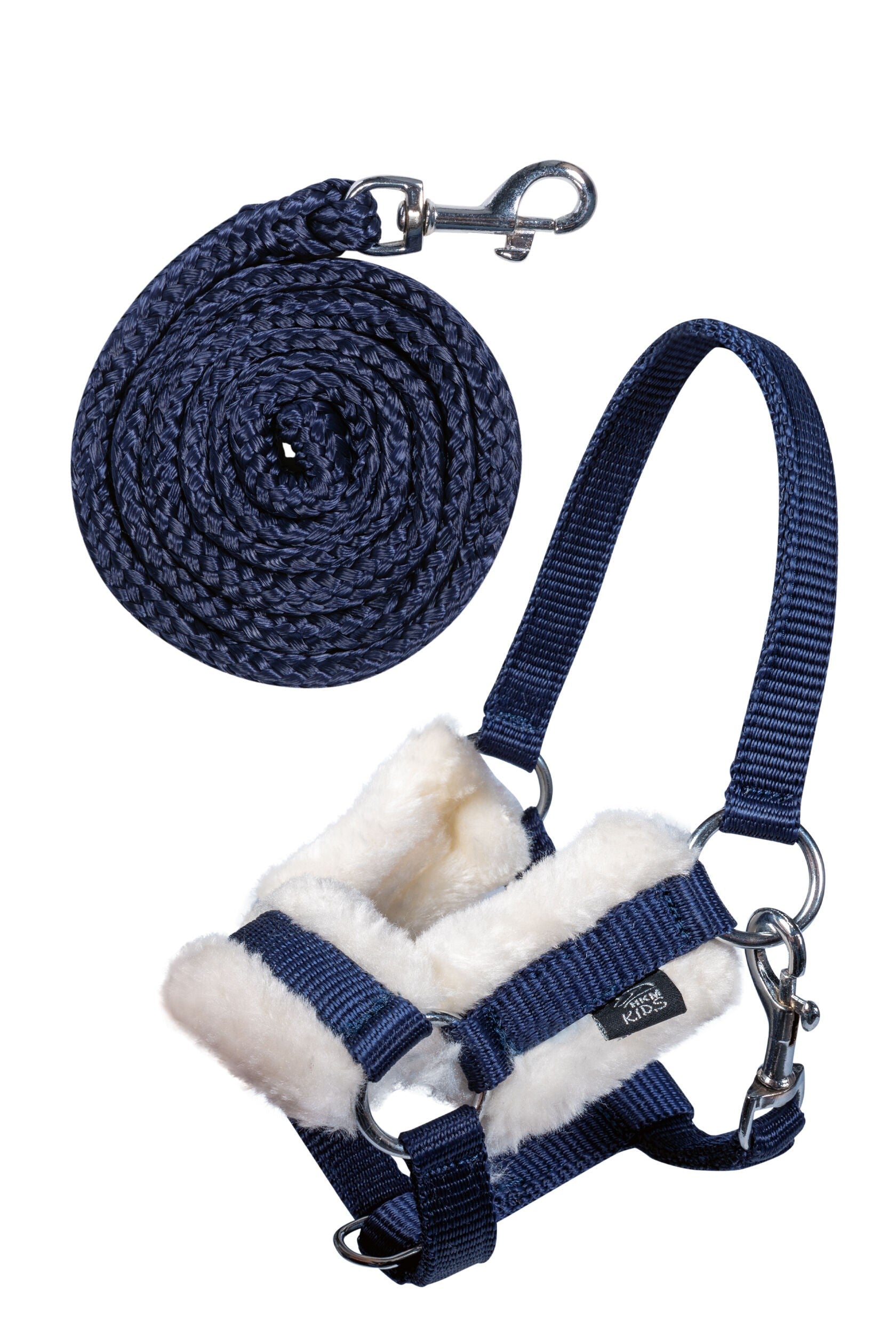 HKM Hobby Horse Halfter und Strick Dunkelblau