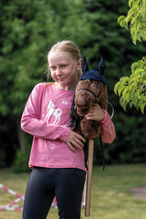 HKM Hobby Horse Fliegenhaube Grau