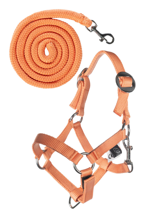 HKM Hobby Horse Halfter und Strick Orange - Hobby Horsing Basic