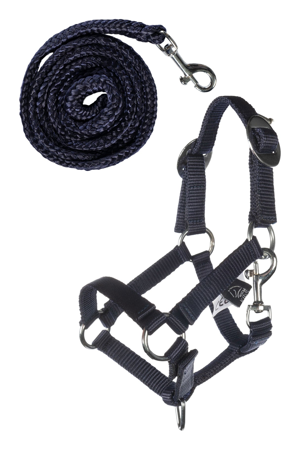 HKM Halfter und Strick Dunkelblau - Hobby Horsing Basic