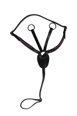 HKM Hobby Horse Martingal Manchester Schwarz/Pink