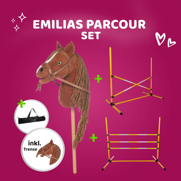 Emilias Parcours-Set – Hobby Horse Mini & Sprung-Set Gelb
