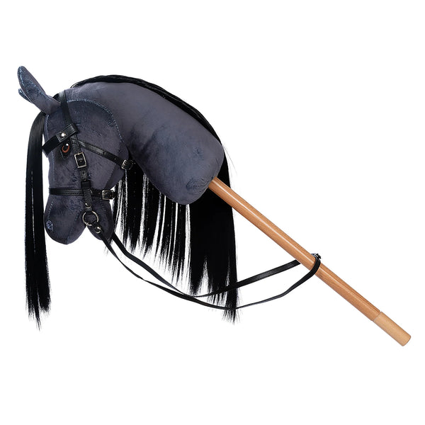 ByAstrup Premium Hobby Horse Grau/Schwarz "Blaze"