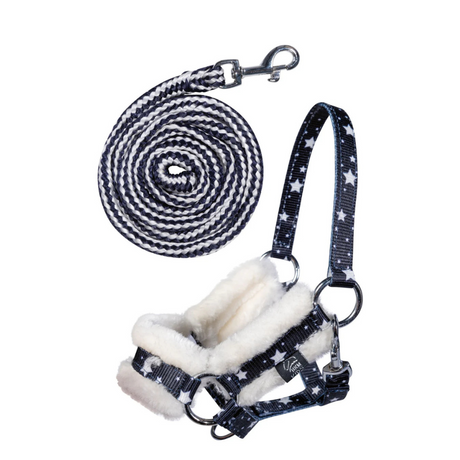 HKM Hobby Horse Halfter und Strick