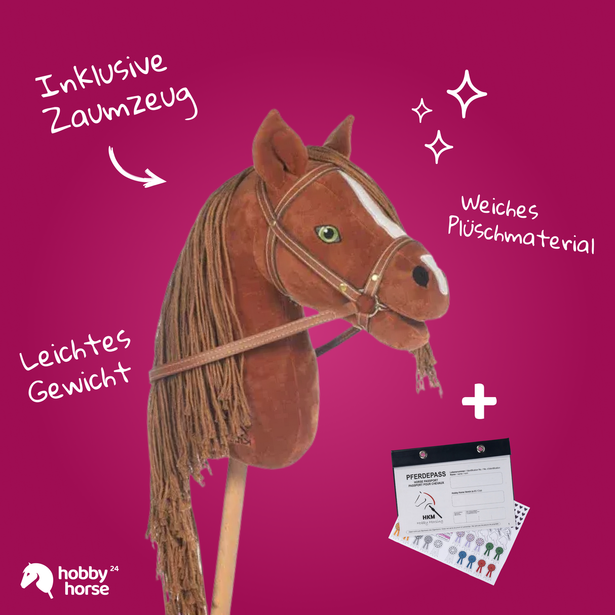 BLACK WEEK DEAL - Hobby Horse Hindernis Set + HKM Mini Pferd