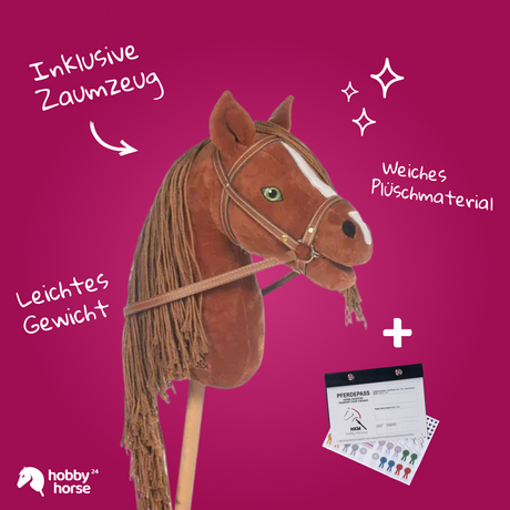 BLACK WEEK DEAL - Hobby Horse Hindernis Set + HKM Mini Pferd