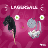 Lagersale: HKM Hobby Horse Geschwister Bundle Schwarz