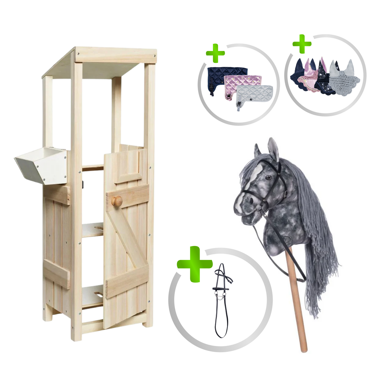 HKM Starter Set XL – Pferd Grau