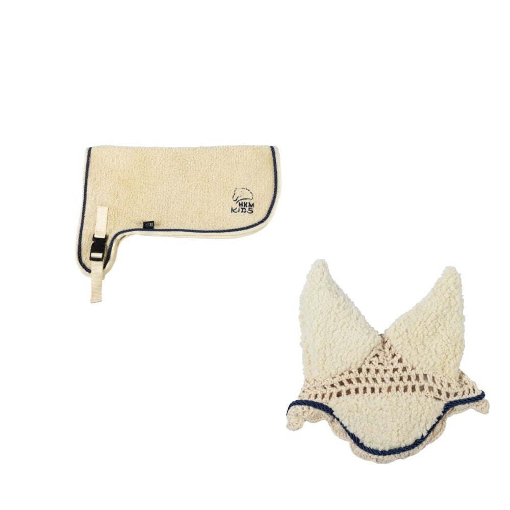 Decke & Haube: Teddy Beige